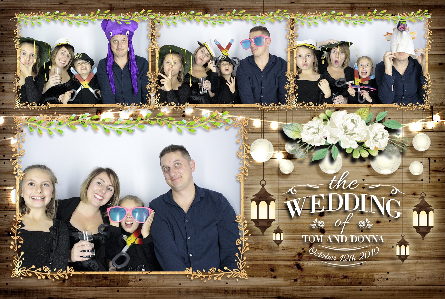 Tom & Donna's Wedding  | View more photos from the event at gallery.myphotoboothexperience.co.uk/u/MyPhotoBoothExperienceLtd/Tom-Donnas-Wedding
